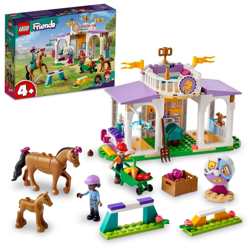 LEGO 41746 Friends Horse Training Building Toy Complete Set 134 Pieces Age 4+